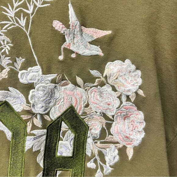 Fenty X Puma by Rihanna Hoodie Sweatshirt Oversized Green Embroidered‎ Size S - Picture 4 of 12